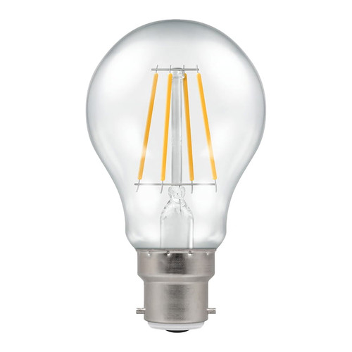 Crompton 7.5w 240v BC B22 2700K LED Filament GLS Warm White Dimmable 4207
