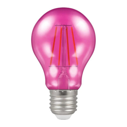 Crompton 4.5W ES E27 Pink LED Filament GLS Bulb 13728