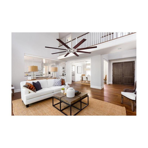 Westinghouse Stoneford 172cm Indoor/Outdoor Ceiling Fan Nickel Luster Finish Reversible Blades (Mahogany/Wengue) 72173