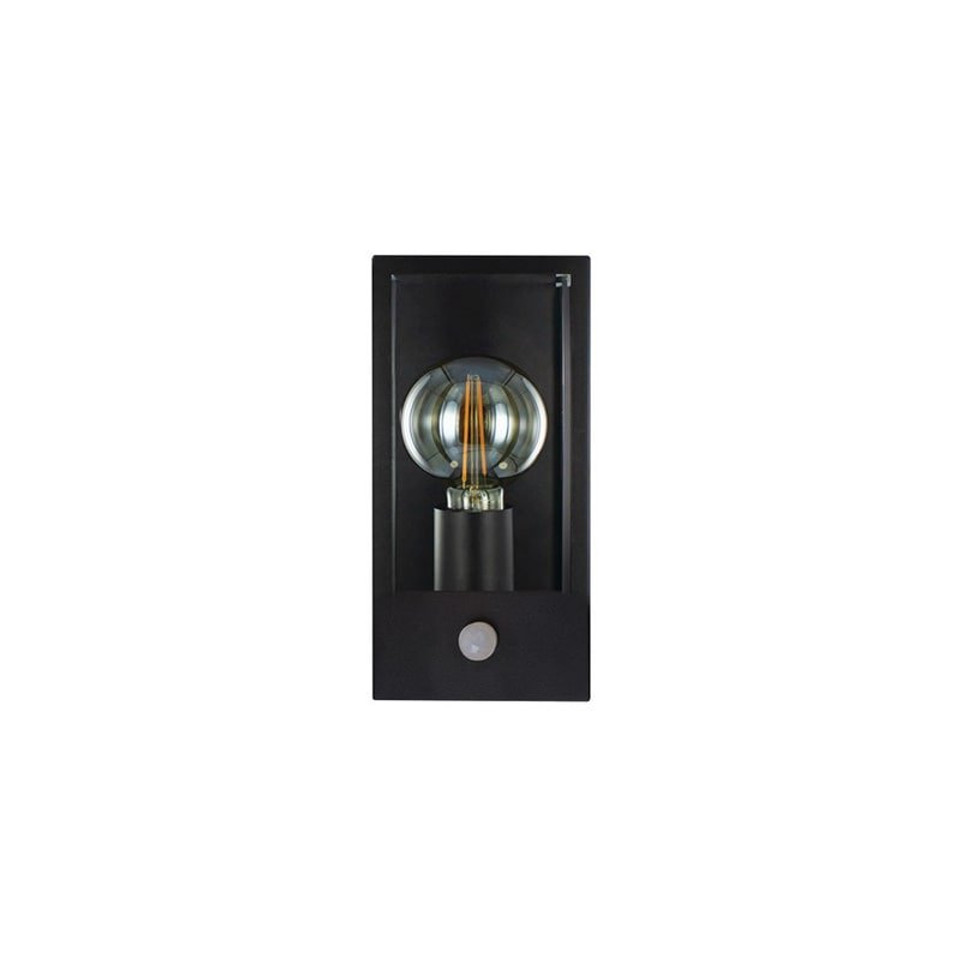 Integral LED Contemporary Outdoor Lantern Wall Light – Dark Grey, PIR Sensor, Weatherproof & Energy Efficient