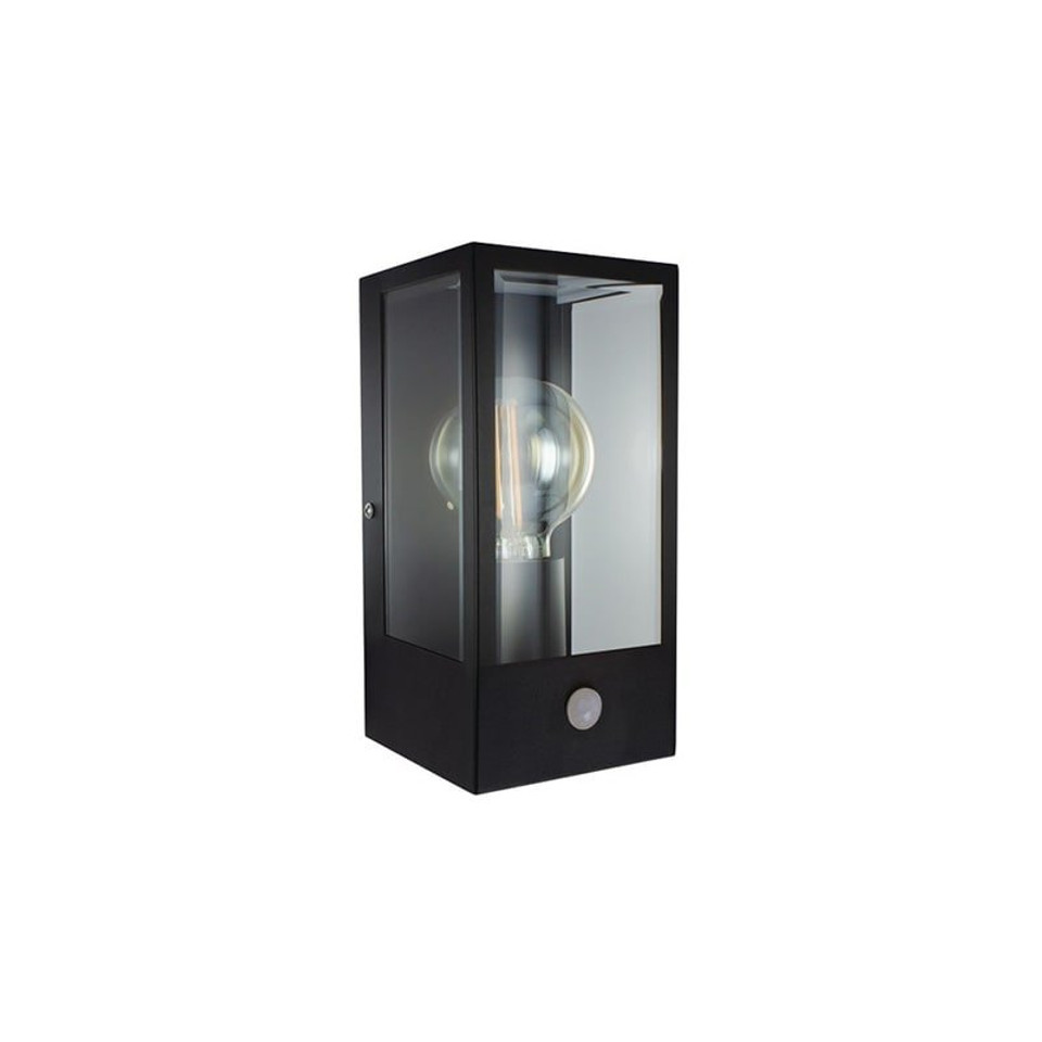 Integral LED Contemporary Outdoor Lantern Wall Light – Dark Grey, PIR Sensor, Weatherproof & Energy Efficient