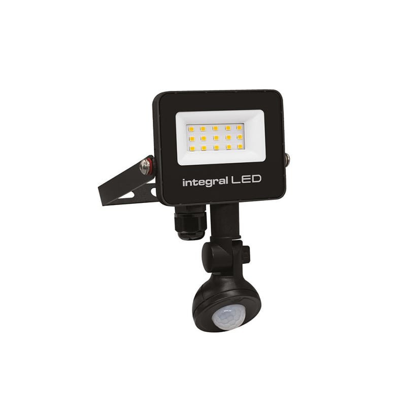 Integral 70W LED Floodlight PIR IP67 4000K Cool White 7000lm Slimline