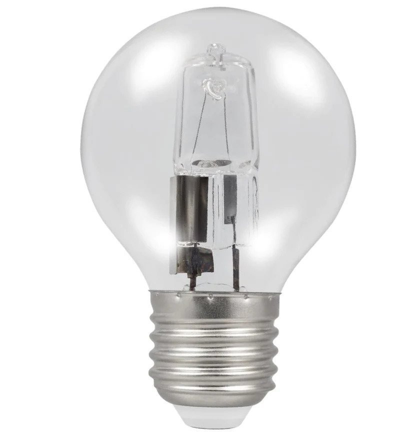 Heathfield 42W ES E27 Clear Halogen G45 Golfball Bulb 2700K Warm White 240V Dimmable Pack of 10