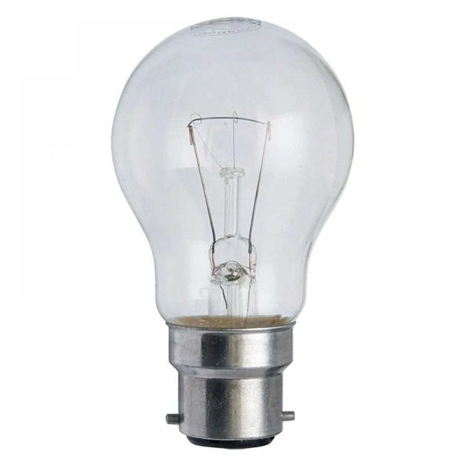 Bellight GLS Light Bulb 25W BC B22 Clear 240V Incandescent Lamp