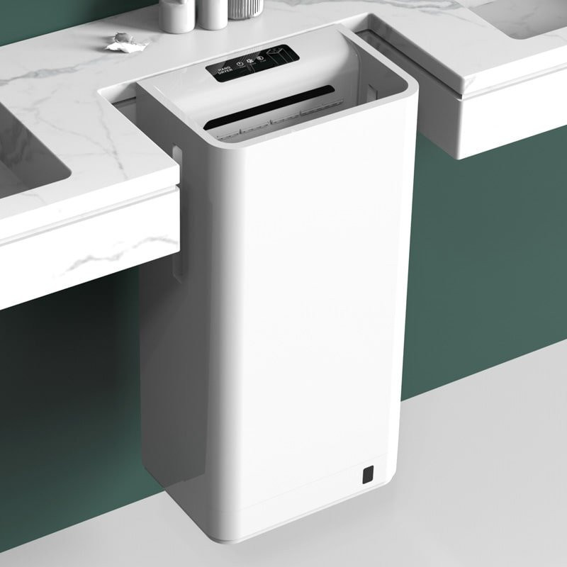 DexPro AU1800W Blade Hand Dryer – 1.8kW Automatic Hands-In, Brushless Motor, White Finish