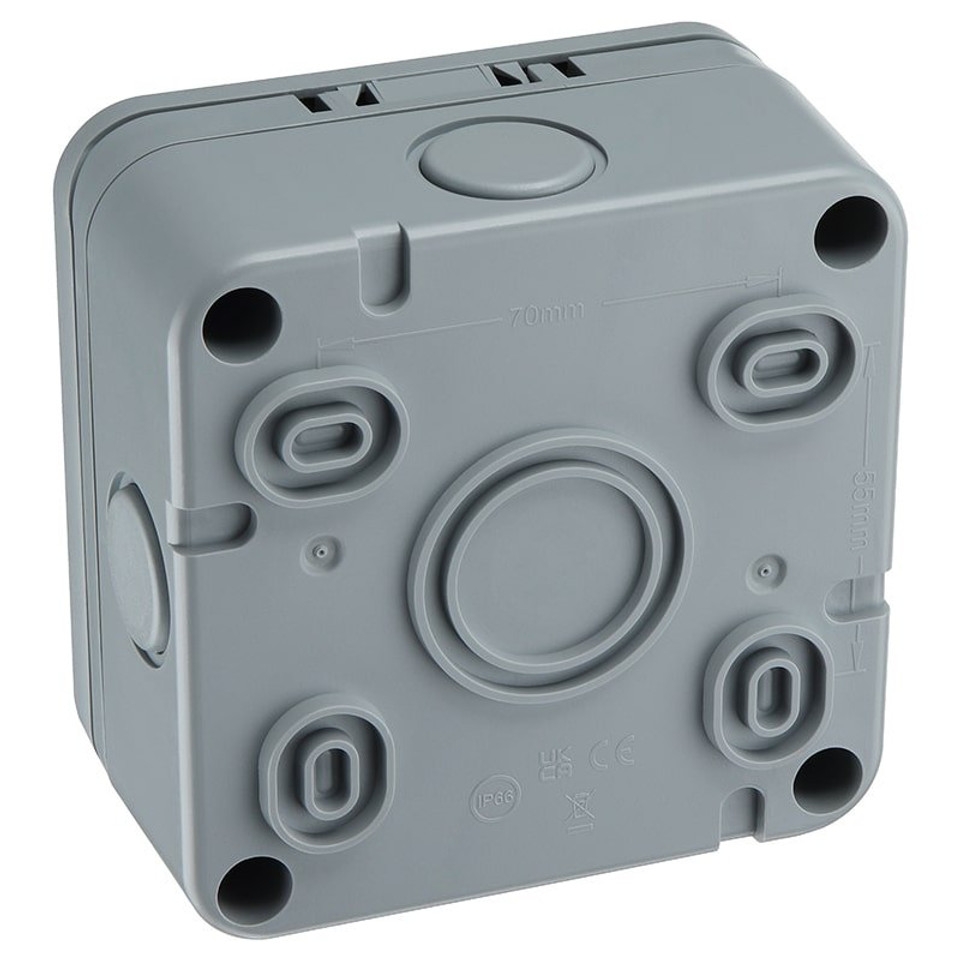 BG WP55RCD Outdoor RCD Fused Connection Unit 13A with Neon Weatherproof IP66