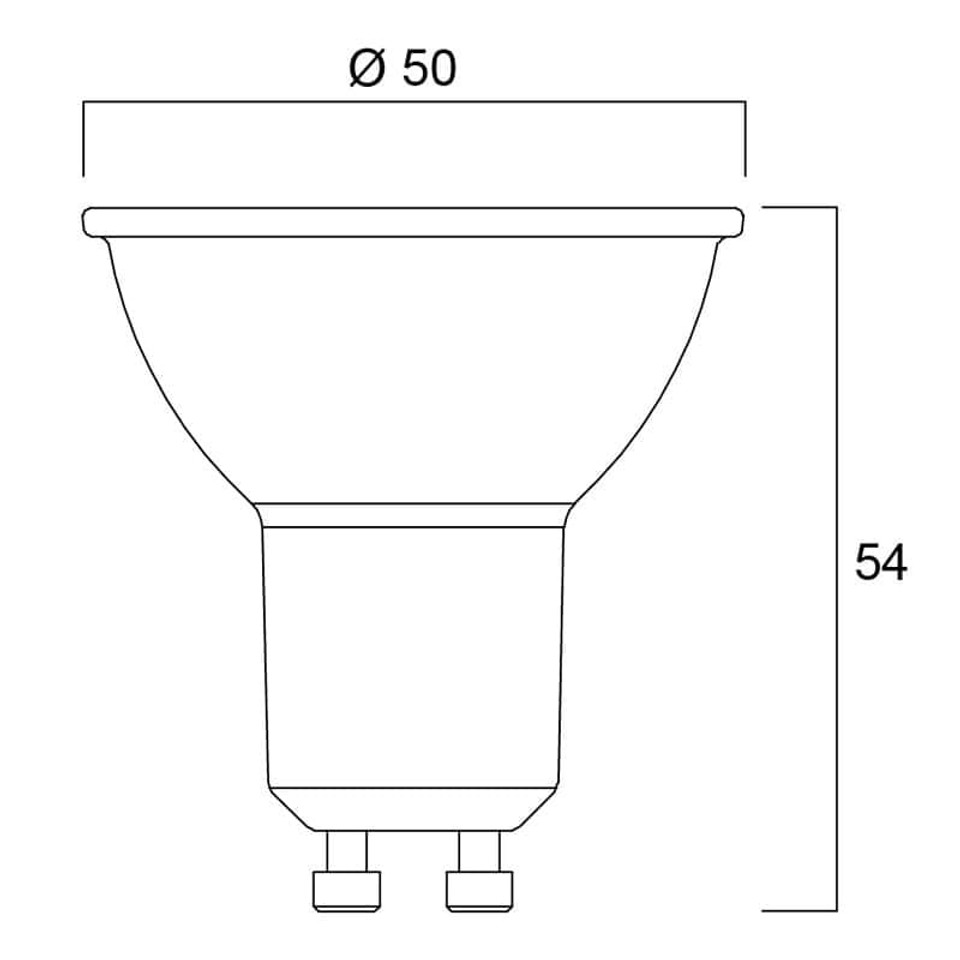 Sylvania Platinum 2.2W LED GU10 Bulb 3000K 350lm Dimmable 36° (0030370) – Ultra Efficient