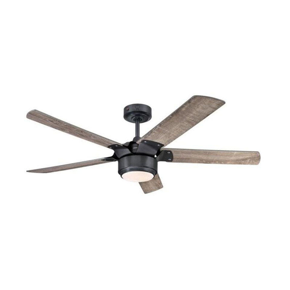Westinghouse Morris 132 cm Indoor Ceiling Fan with LED Light & Remote Control Industrial Style 72259