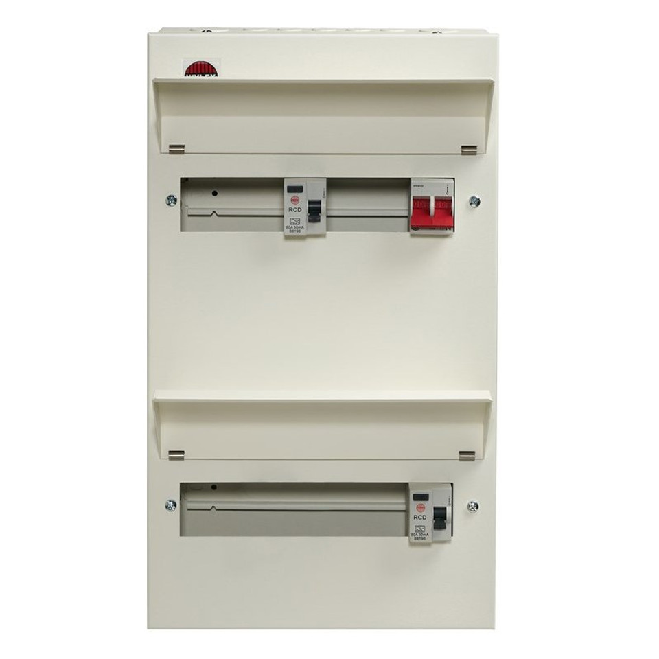 Wylex NMDRS20SSLHIA 20 Way High Integrity Duplex Consumer Unit – 100A Main, 2x 80A RCDs