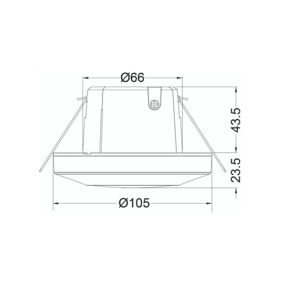 Timeguard PDFM361AB Single Channel 360° PIR Presence/Absence Detector – Flush Mount