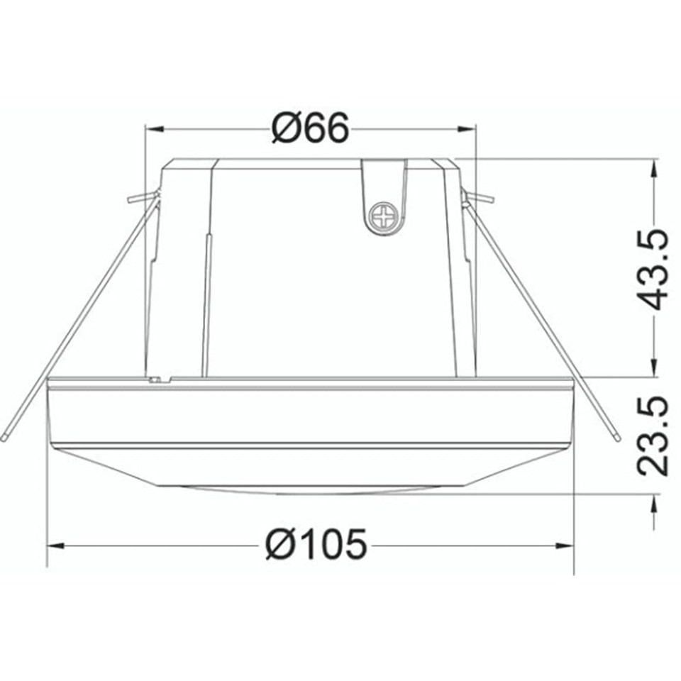 Timeguard PDFM362AB 2 Channel 360° PIR Flush Mount
