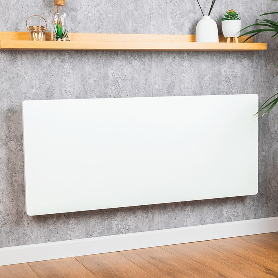 TCP 2000W White Electric Panel Heater | Wall Mounted Aluminium – Fast Heat & Energy Efficient Design