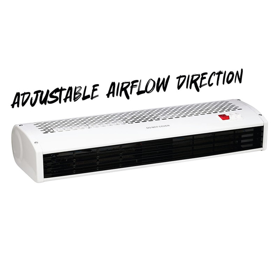 TCP 3000W Lot 20 Air Curtain Heater - Efficient Overdoor Climate Control – White