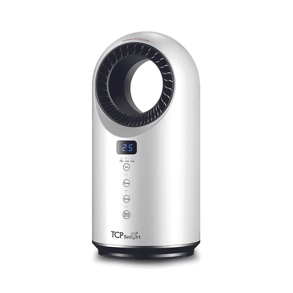 TCP Smart 1500W bladeless heating and cooling fan heater with modern ceramic design