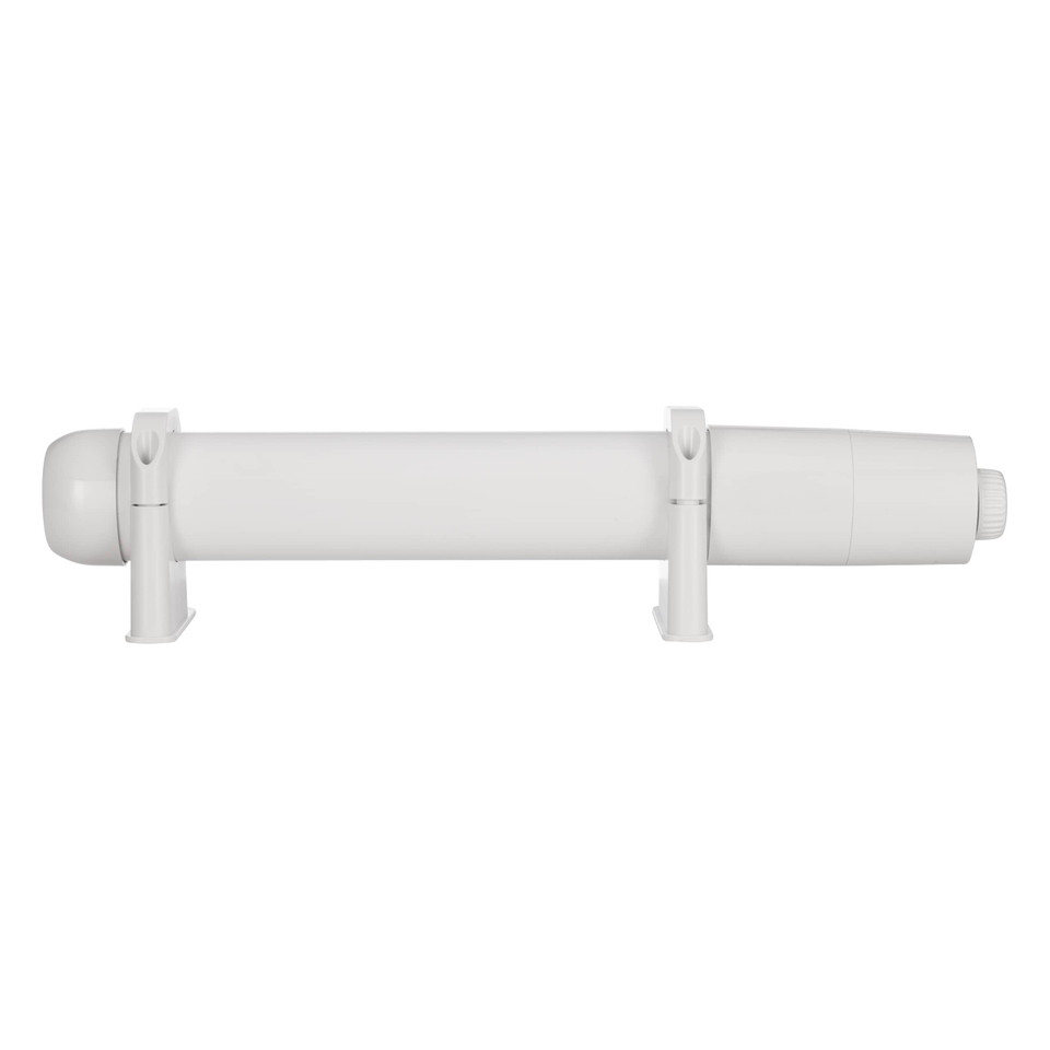 TCP 60W white tubular heater ideal for airing cupboards, greenhouses, or garages