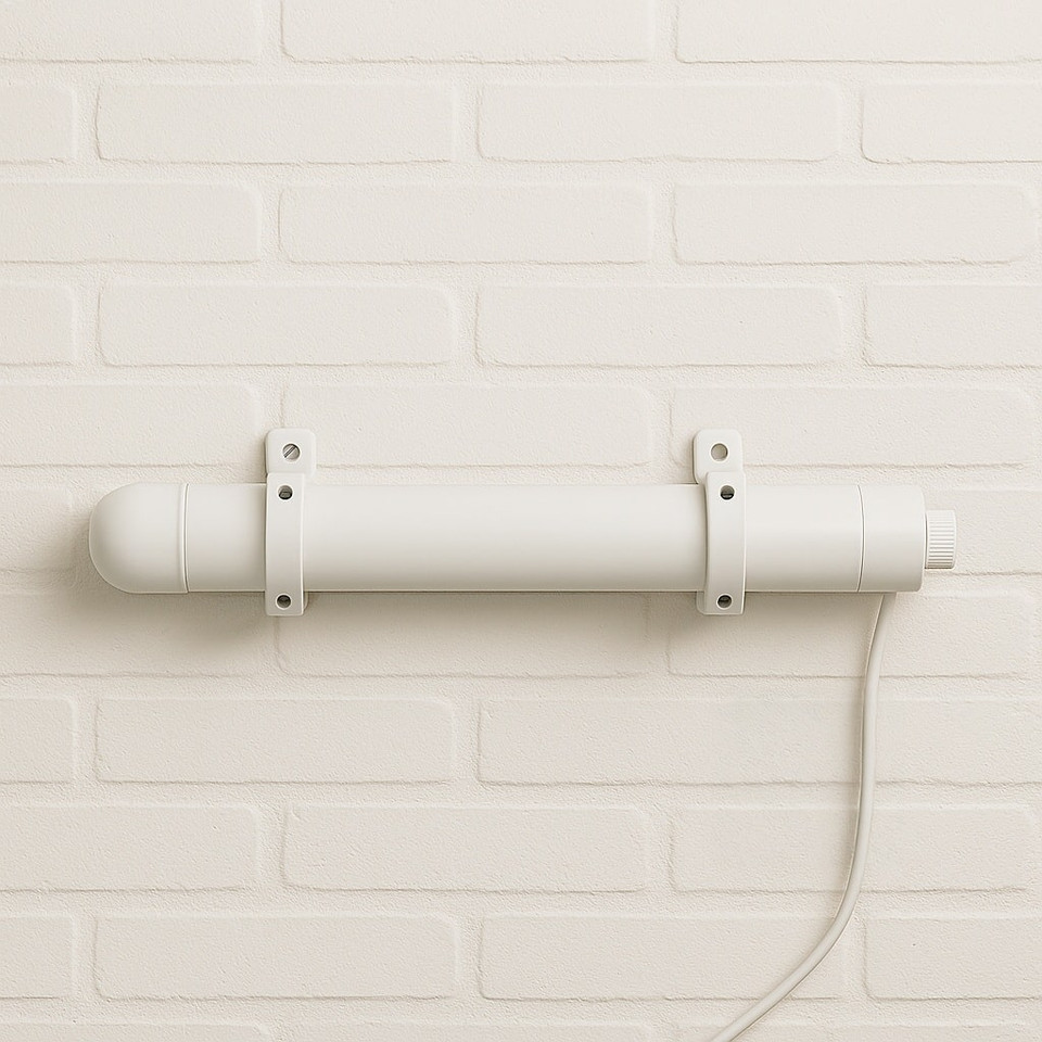 TCP 120W 2ft White Tubular Heater with Built-in Thermostat