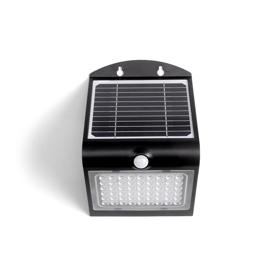 Integral LED True Solar Outdoor Wedge Wall Light PIR IP65, 4000K, 500LM, 4W – ILSWL002 (Black)