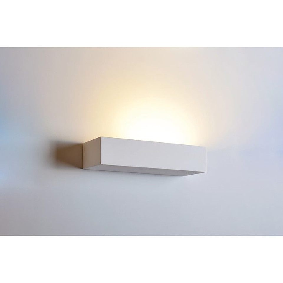 Integral Lamia ILDEC012 Indoor Paintable Plaster Wall Light – IP20, White