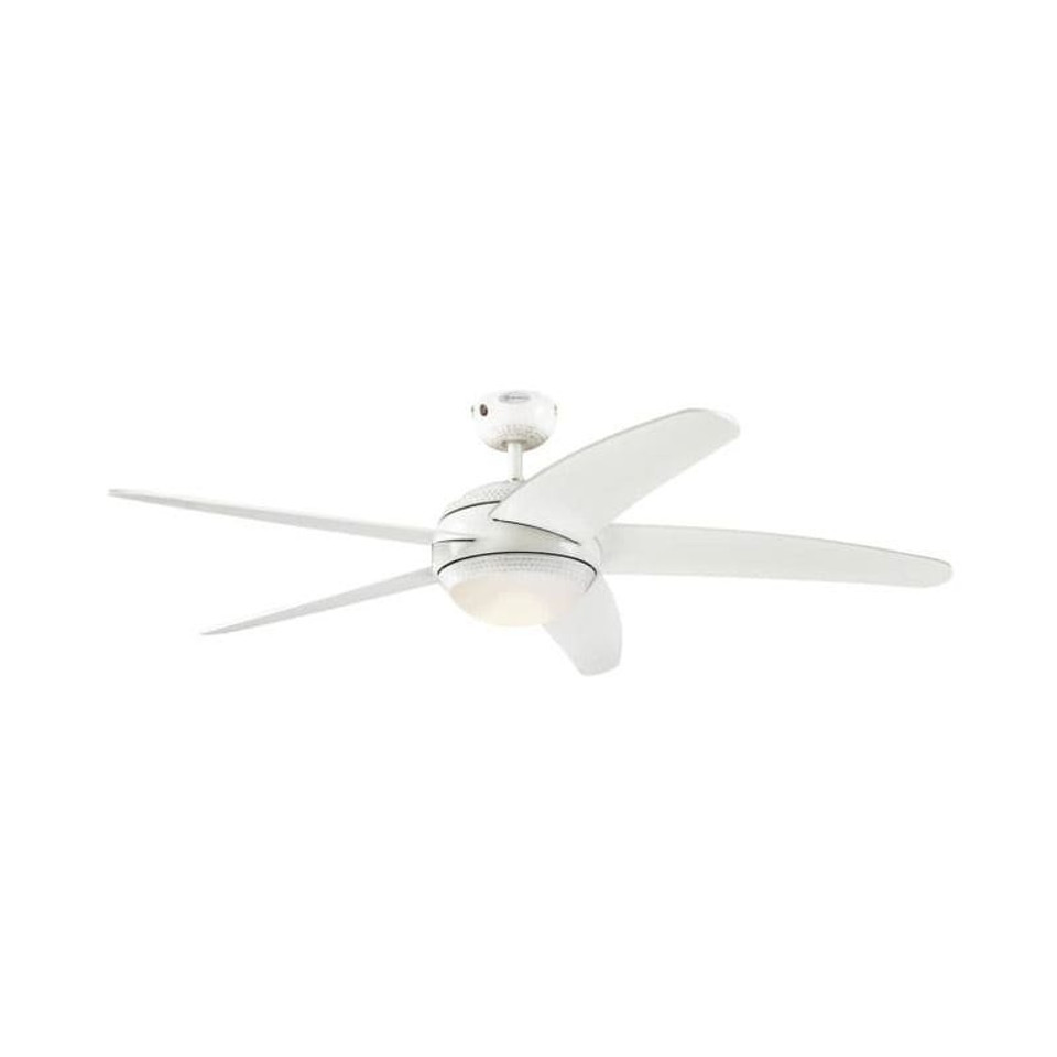 Westinghouse Bendan LED 132cm Indoor Ceiling Fan White Finish White Blades Opal Frosted Glass 72070