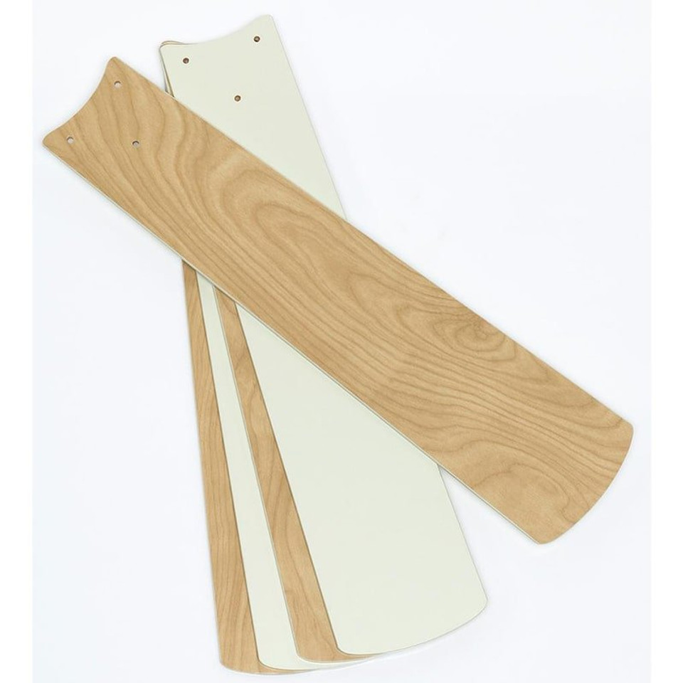 Westinghouse Comet 132cm Indoor Ceiling Fan Titanium Finish Reversible Blades (Light Maple/White) Opal Frosted Glass 78182