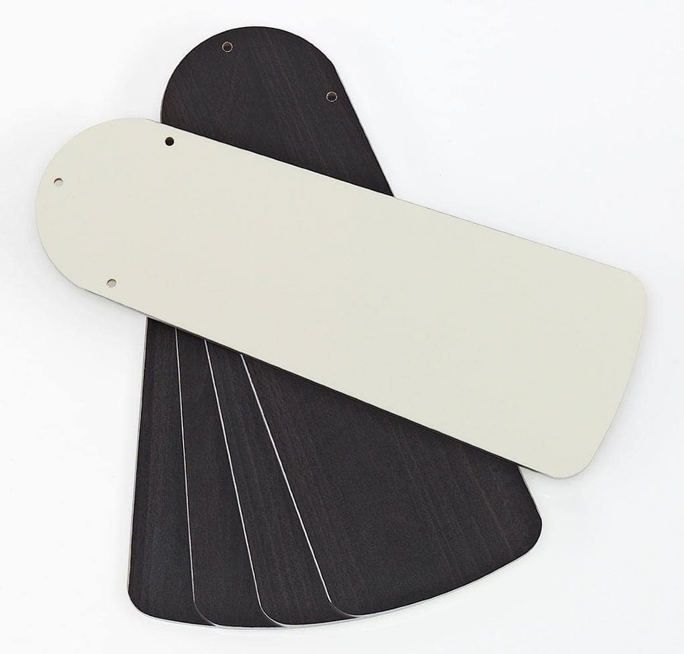 Princess Radiance II 90cm Indoor Ceiling Fan Dark Pewter/Chrome Finish Reversible Blades (Wengue/White) Dome Glass 72415