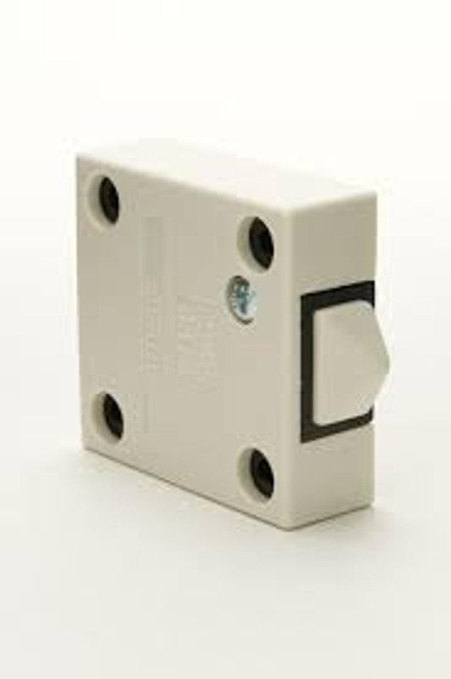 Jeani 143AW White Cabinet Switch 2A Surface Push To Make Door Wardrobe Cupboard