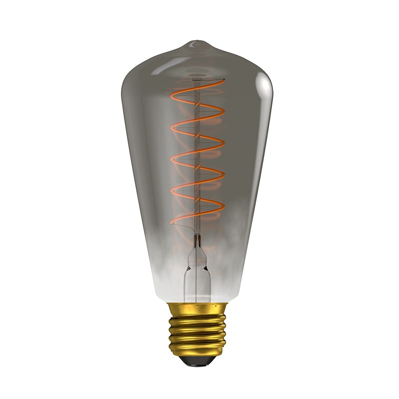Bell Lighting 4w 240v ES LED Vintage Soft Coil ST64 Gunmetal 1800k Dimmable 60028