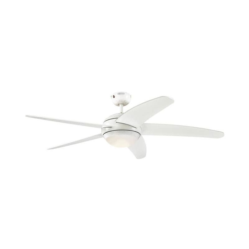 Westinghouse Bendan LED 132cm Indoor Ceiling Fan White Finish White Blades Opal Frosted Glass 72070
