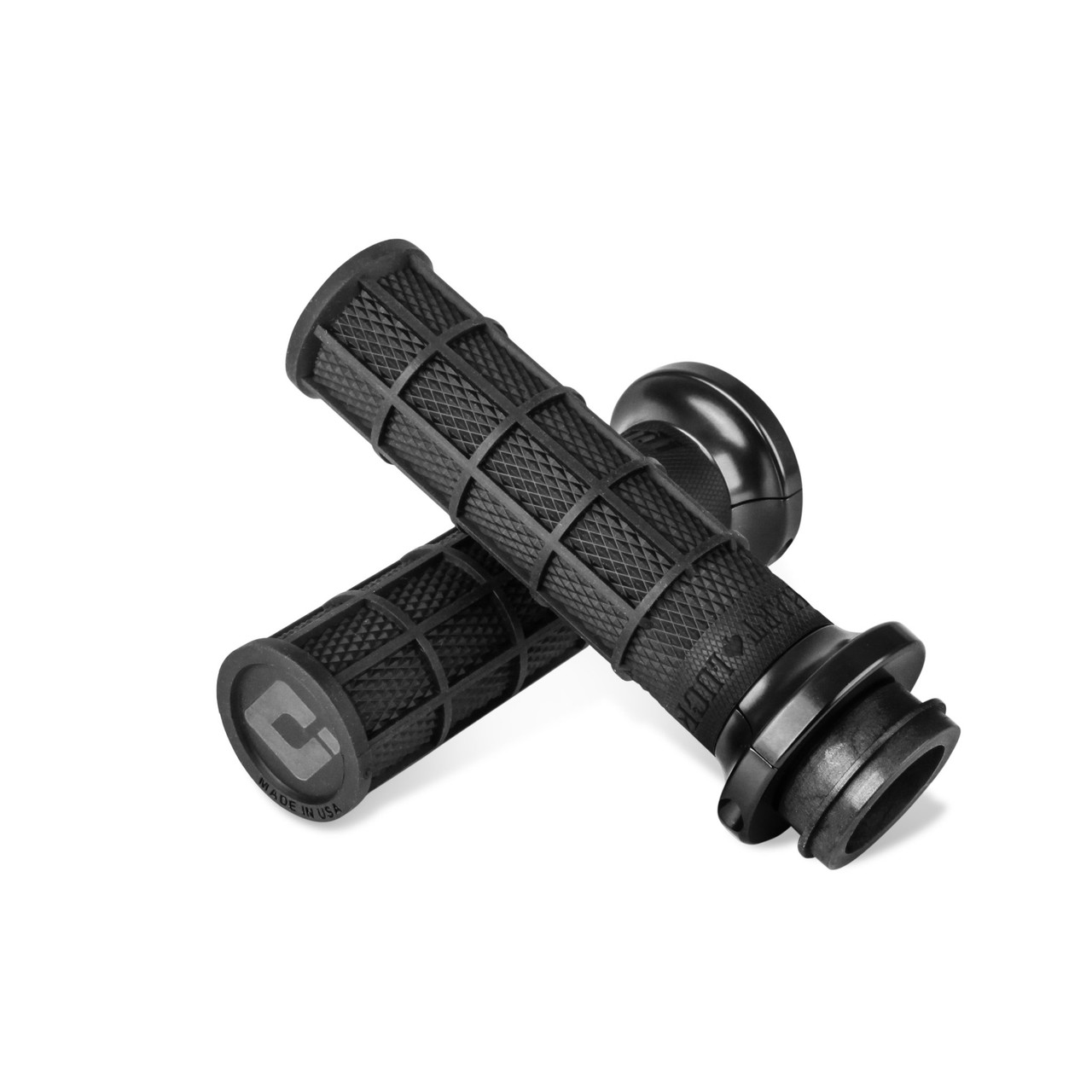 V-Twin Lock-On Hart-Luck Waffle Grip Set