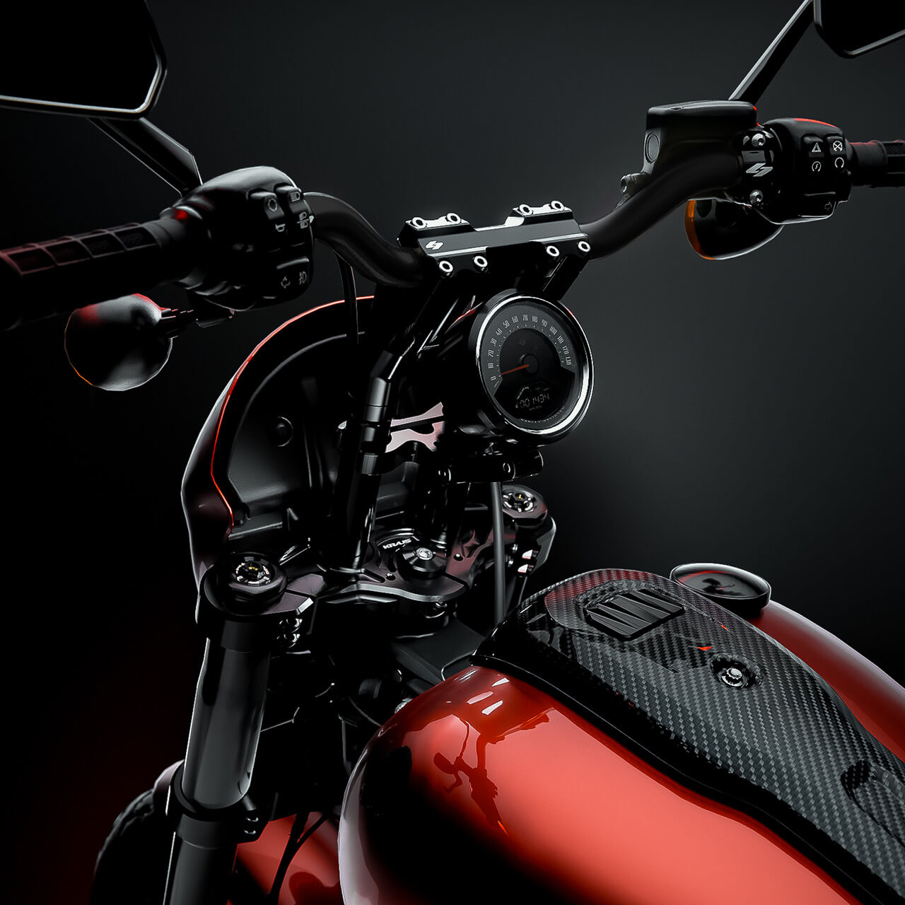 S-One Softail Triple Tree 10-in Pro Kit | Kraus Moto