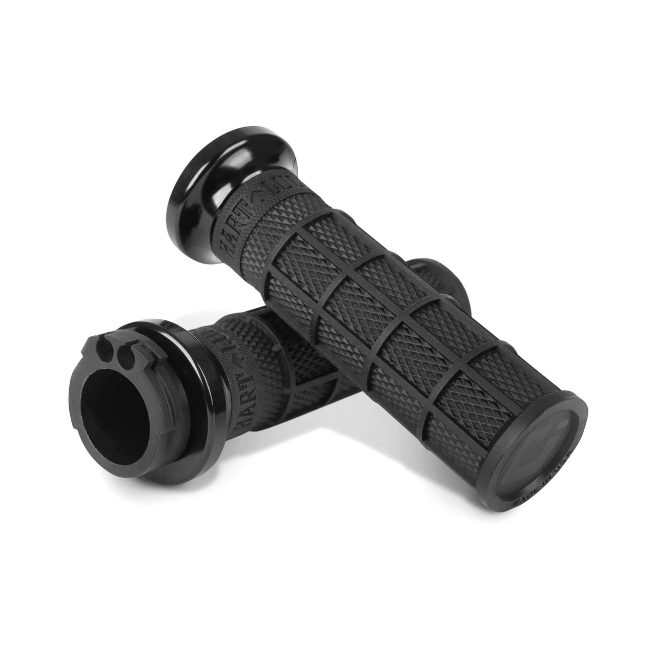 V-Twin Lock-On Hart-Luck Waffle Grip Set