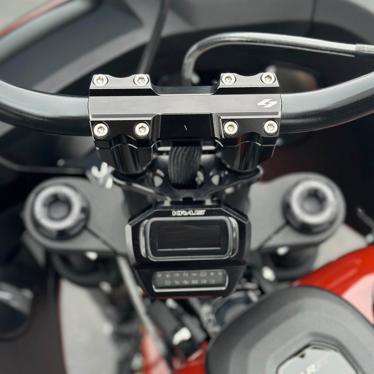 Kraus Solid-Mount Isolated And Pullback Handlebar Risers