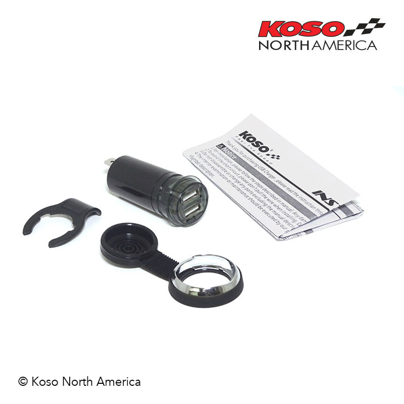 KOSO Dual USB Adaptor for Harley-Davidson