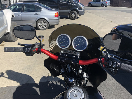 Kraus Isolated & Kickback Risers (Dyna, Pre-18 Softail, FXR, Sportster)