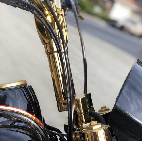 Kraus Isolated & Kickback Risers (Dyna, Pre-18 Softail, FXR, Sportster)