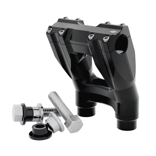 Kraus Isolated & Kickback Risers (Dyna, Pre-18 Softail, FXR, Sportster)