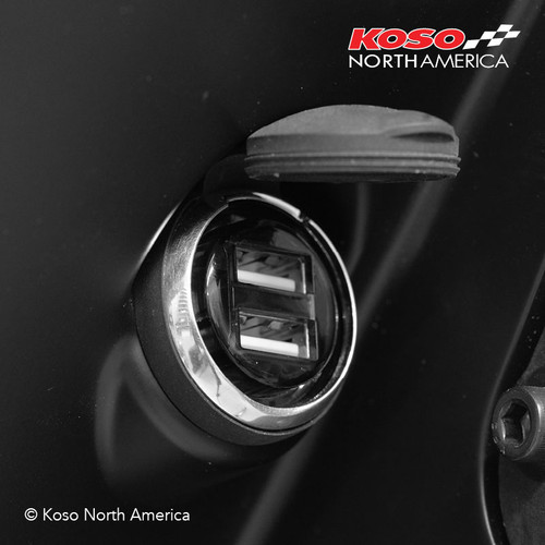 KOSO Dual USB Adaptor for Harley-Davidson