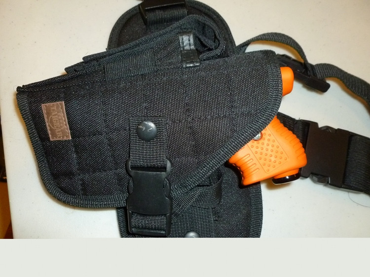 PRO-TECH Left Hand Drop-Leg Tactical Holster For Hi-Point 40 & 45 - Level 2, Nylon, Black (WTAC-8L)