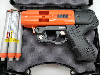 Firestorm JPX 4 Shot Compact 2 Pepper Gun Orange with Laser and Belt Holster
