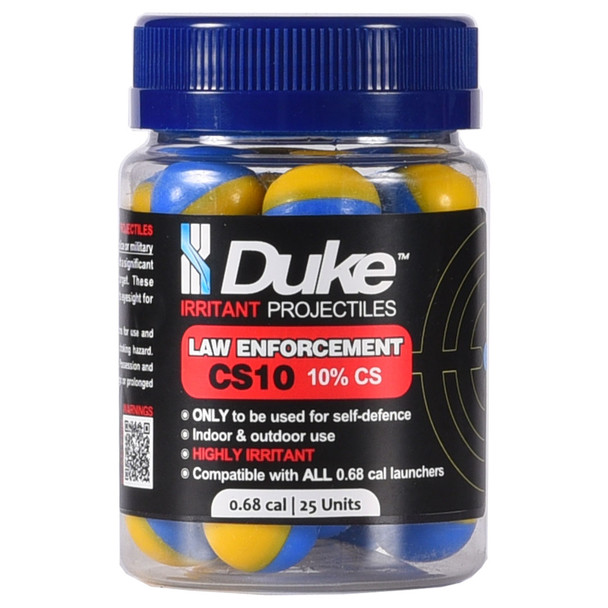Duke LE CS10 Irritant Projectiles Jar of 25