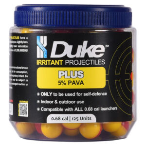 DUKE PLUS 5% PAVA BALLS - JAR OF 125   BYRNA CAMPATABLE