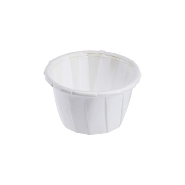 PORTION CUP - PAPER - WHITE - 0.5OZ / 5000