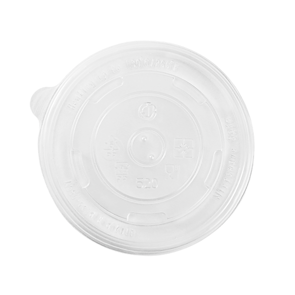 FOOD CONTAINER LID - CLEAR - FLAT - 112MM - 16OZ / 1000