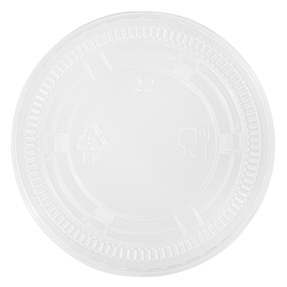 PORTION CUP LID - 3.25-5.5OZ - PET / 2500