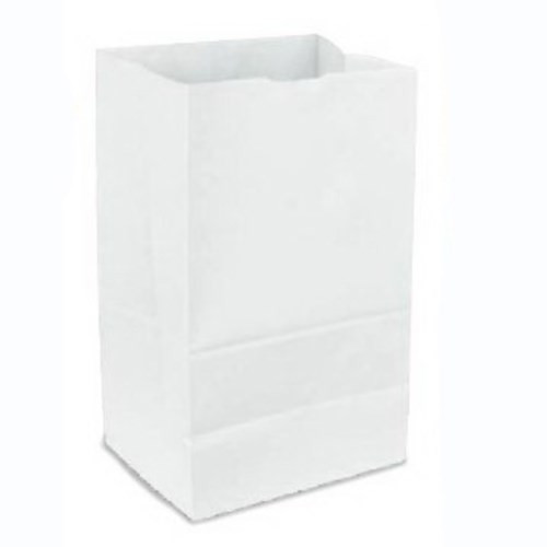 GROCERY BAG - WHITE - 6# - DOUBLE WAXE / 1000