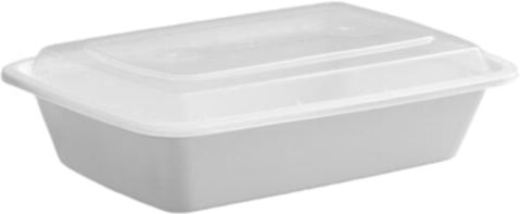 RECTANGULAR CONTAINER - COMBO - WHITE - 28OZ / 150