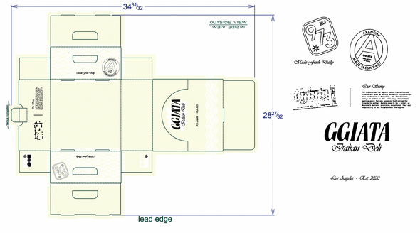 PAG - GGIATA CATERING BOX / 10" X 10" X 4.5"