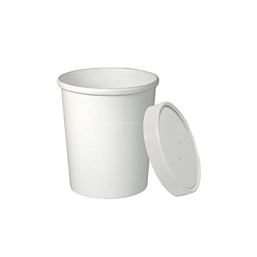 FOOD CONTAINER - TALL - WHITE - COMBO - 16OZ / 250