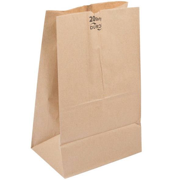 GROCERY BAG - KRAFT - DURO - 20# - SHORTY / 500
