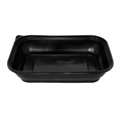 TTM MICROWAVABLE CONTAINER - BLACK - 9.8X6.8X1.7 / 400